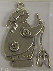 Sterling Garden Girl Charm